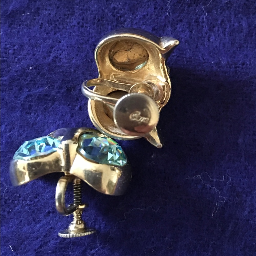 Vintage corocraft duette owl brooch and earrings - Picture 4 of 5